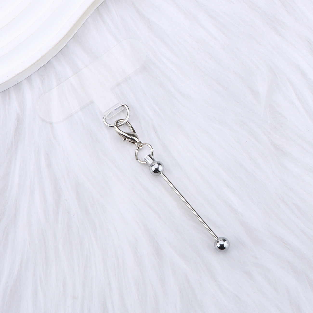Beadable Plastic Tether Tabs With Bars