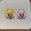 Sailo Moon Figure Embossed Acrylic Beads 25mm 10pcs