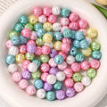 Colorful 11mm Pumpkin Shape Acrylic Beads 100g