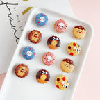 Cute 16mm Acrylic Double-Sided Printed Cookie Round Beads 20pcs 5