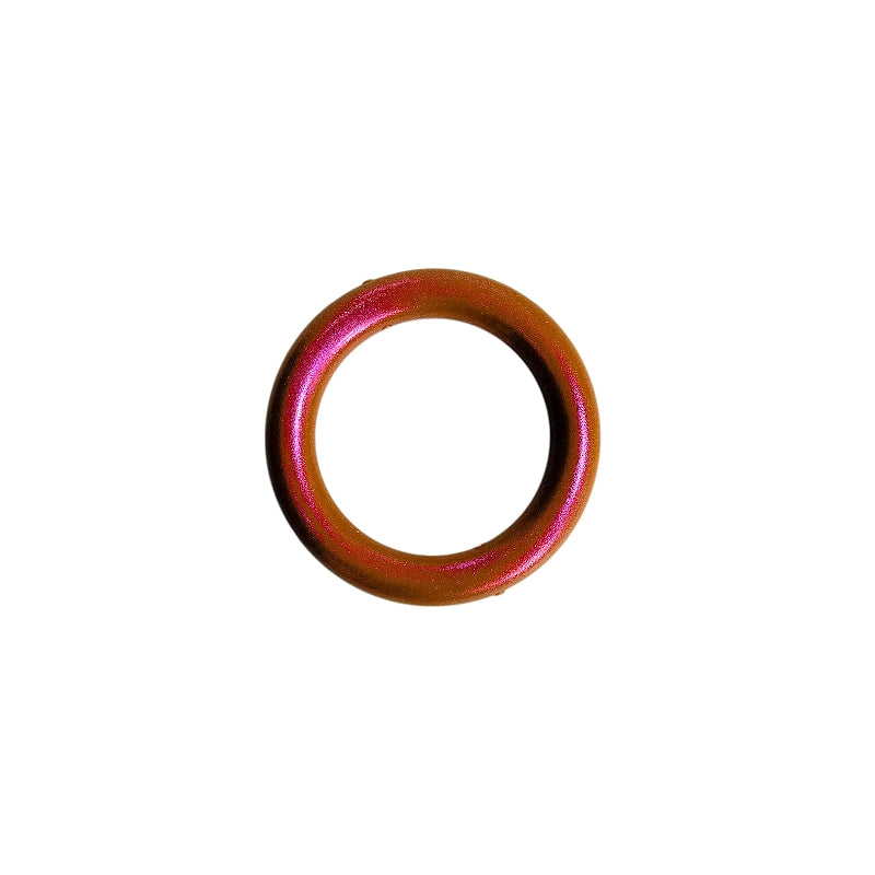 65mm Silicone Beads Round Rings Color-Shifting Finish 16