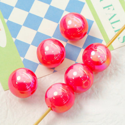 Cream Color Heart Acrylic Beads 16mm Glossy Finish 10pcs 12