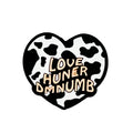 Silicone Focal Beads Heart Love Huner Dmnumb Black and White Cow Print 20pcs