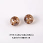 Star Pattern 10mm Acrylic Round Beads Shiny Surface 20pcs 12