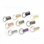 Iron Fob Keychain Clamps 25mm Various Finish Colors 10pcs 5