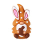 Silicone 3D Focal Beads Easter Bunny Wearing Glasses 20pcs 15