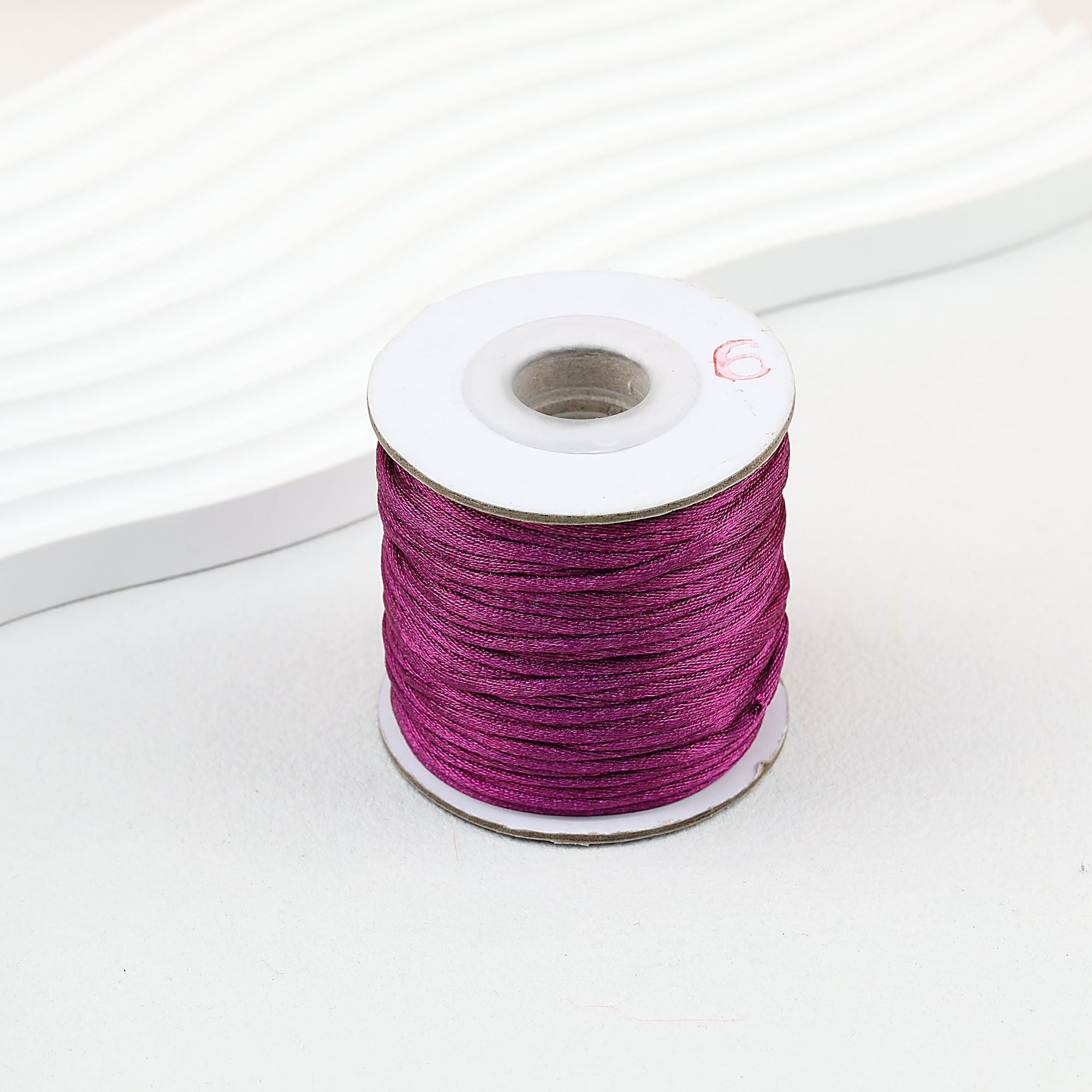 Nylon String Beading Cord 2mm Diameter Gold 38 Yards - #17 Dark Purple