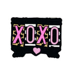 Silicone Focal Beads XOXO Bold Pink Pastel Letters Gold Arrow Heart 20pcs