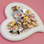 Adorable Animal Ice Cream Resin Beads Glossy Pastel Colors 10pcs 5
