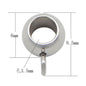 Stainless Steel Round Crimp Metal Beads 6.5-13mm Large Hole 20pcs 9