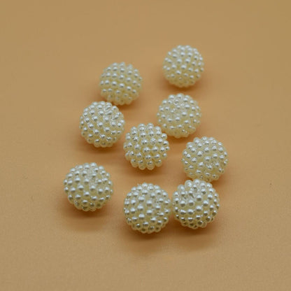Pearl Waxberry Acrylic Beads 10mm Imitation ABS Plastic 100pcs 3