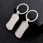 Creative Stainless Steel Blank Keychain Durable Zinc Alloy for Men 3