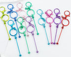 Beadable UV Plating DIY Metal Keychain