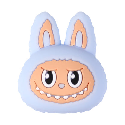 Silicone 3D Focal Beads Bunny Faces Multi Color 20pcs 11