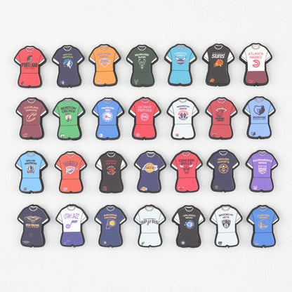 Sports Jersey Silicone Beads Basketball Team Uniform Printed 20pcs 3