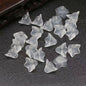 Frosted Transparent Trumpet Flower Glass Beads 9*13mm 20pcs 8