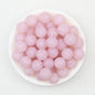 15mm Glitter Silicone Round Beads with 2.5mm Hole 50pcs 3