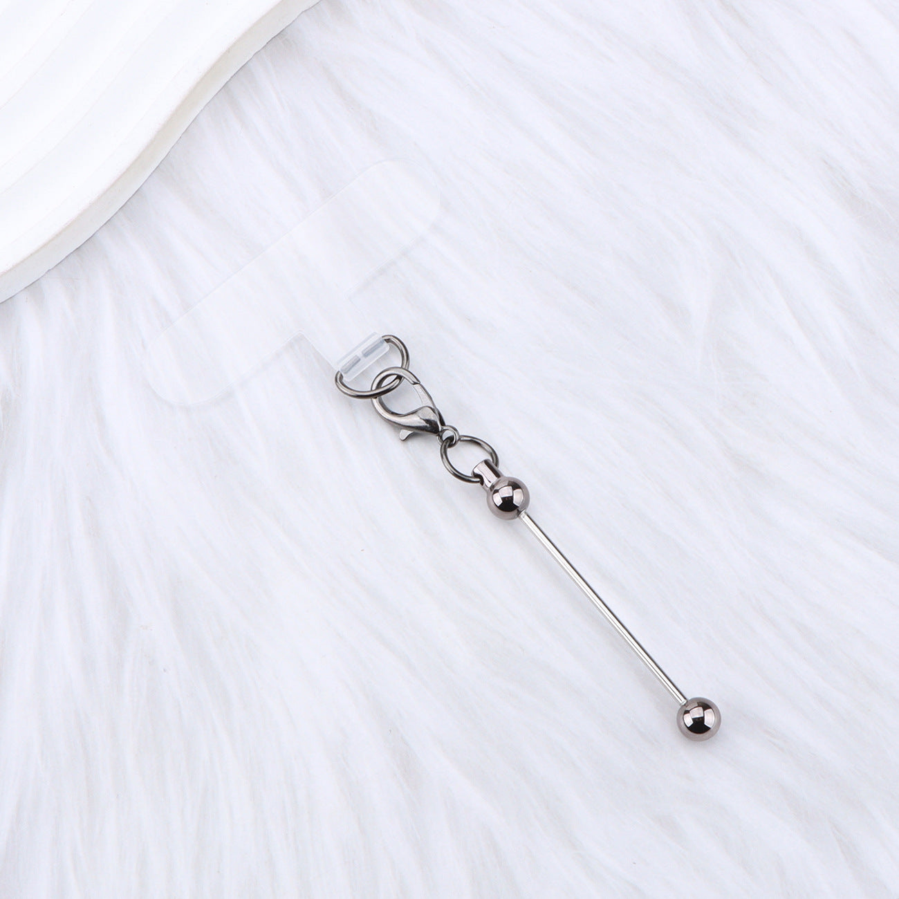 Beadable Plastic Tether Tabs With Bars