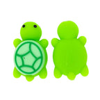 Silicone 3D Focal Beads Turtle Bright Geometric Shell