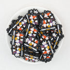 Halloween BOO Dwarf Car Silicone Focal Beads 20pcs 2