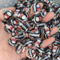 Clear Acrylic Round Beads 16mm Cartoon Figures 20pcs 12