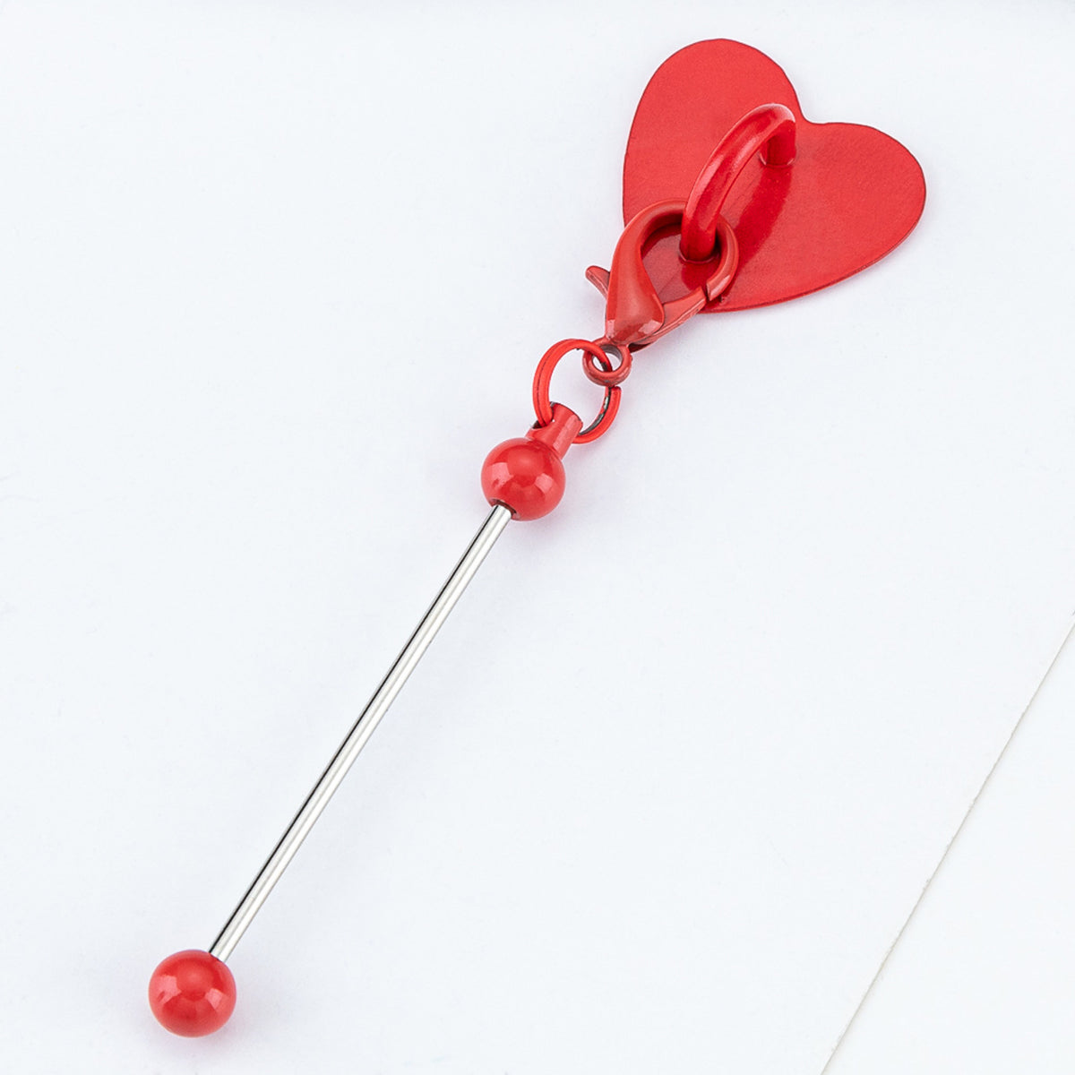 Beadable Metal Cup Charms Heart-shaped