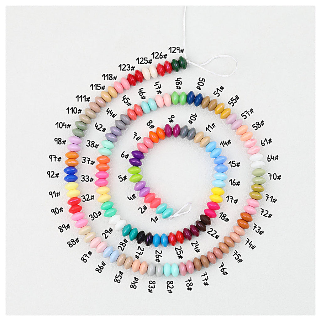 12mm Silicone Spacer Beads Color-Shifting Lentil Loose 50Pcs - #1
