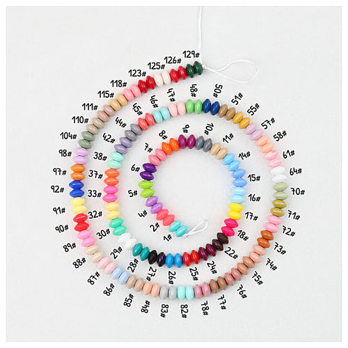 12mm Silicone Spacer Beads Color-Shifting Lentil Loose 50Pcs - #1