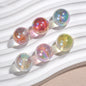 Shimmer Resin Beads 16mm Round UV Plating Glitter Effect 20pcs 3