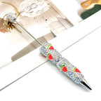 Beadable Pen with Fruit Strawberry Full Rhinestone Design 6