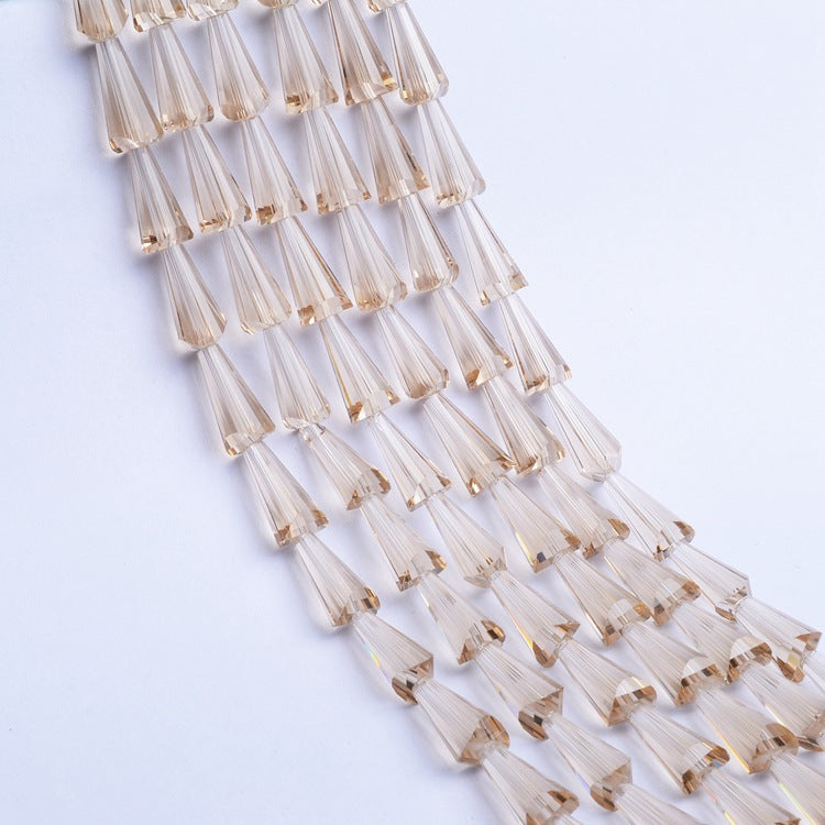 Tapered Transparent Glass Beads 4mm 8mm Plum Tint 700pcs 10 Strands 29