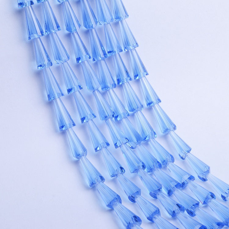 Tapered Transparent Glass Beads 4mm 8mm Plum Tint 700pcs 10 Strands 4