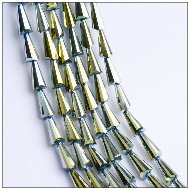 Tapered Transparent Glass Beads 4mm 8mm Plum Tint 700pcs 10 Strands 13