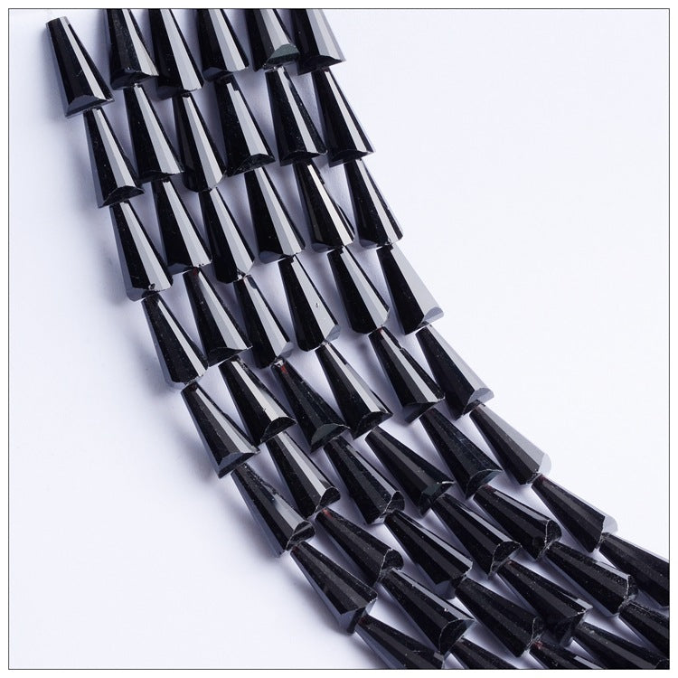Tapered Transparent Glass Beads 4mm 8mm Plum Tint 700pcs 10 Strands 24