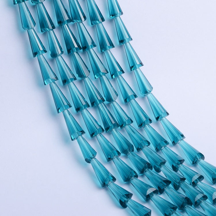 Tapered Transparent Glass Beads 4mm 8mm Plum Tint 700pcs 10 Strands 2