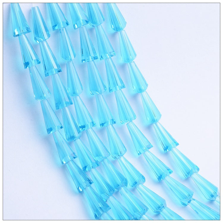 Tapered Transparent Glass Beads 4mm 8mm Plum Tint 700pcs 10 Strands 21