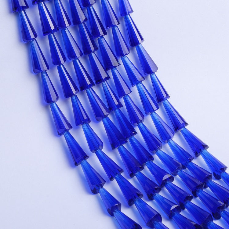 Tapered Transparent Glass Beads 4mm 8mm Plum Tint 700pcs 10 Strands 5