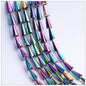 Tapered Transparent Glass Beads 4mm 8mm Plum Tint 700pcs 10 Strands 7