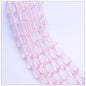 Tapered Transparent Glass Beads 4mm 8mm Plum Tint 700pcs 10 Strands 31