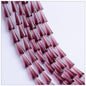Tapered Transparent Glass Beads 4mm 8mm Plum Tint 700pcs 10 Strands