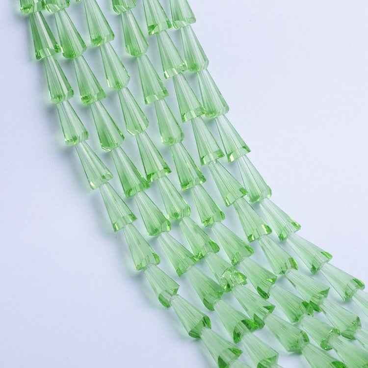 Tapered Transparent Glass Beads 4mm 8mm Plum Tint 700pcs 10 Strands 17