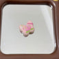 Spring Oil Painting Texture Butterfly Acrylic Beads 25mm 10pcs 9