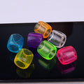 Transparent Acrylic Beads 12mm Large Hole Plastic Dreadlock 100pcs