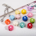 Bright Daisy Acrylic Flower Beads 14mm Round Shape 20pcs