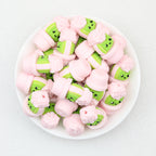 3D Cactus Pot Silicone Focal Beads 20Pcs  2