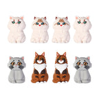 3D Cute Persian Maine Cat Silicone Focal Beads 20pcs 9