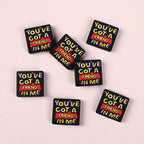Silicone Focal Beads Library Reed Duck Book Phrase Set 20pcs 22