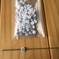 Special Character Flat Acrylic Beads 7mm 10pcs per Pack 22