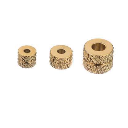 Stainless Steel Flat Spacer Beads Patterned 100pcs 11