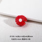 Bright Daisy Acrylic Flower Beads 14mm Round Shape 20pcs 15